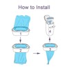 4 Pack Cat Litter Refill Bags Cartridges Compatible with Genie