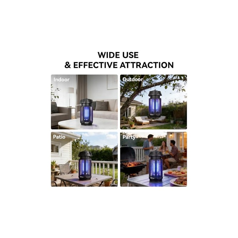 Electric Bug Zapper for Outdoor & Indoor, Mosquito Zapper 4200V