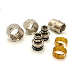 15mm Repair Coupler for Underfloor Heating Water Pipes Connector Repairing Pert-Al Pert and Pex-Al Pex Quick Compression Fit 15mm x 2mm x 15mm x 2mm for Damaged Underfloor Heating Pipes