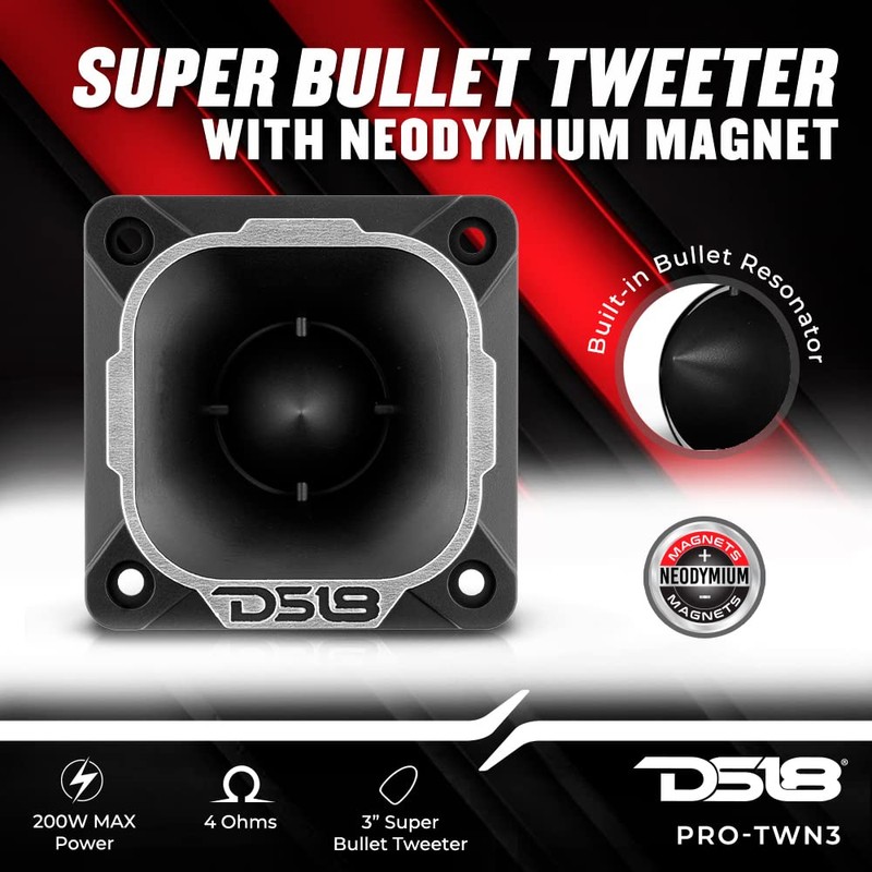 DS18 PRO-TWN3 PRO 2.5 Inches High Compression Neodymium Tweeter 200