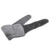 Uterus Warming Waist Belt Dark Gray Adjustable Thick Soft Plush