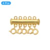 QUARKZMAN Layering Chain Clasp Chain Connector 4 Pieces 5 Strands