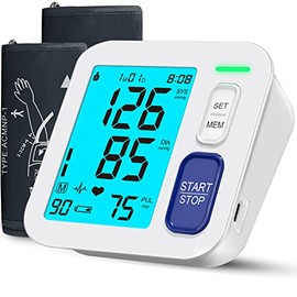 Blood Pressure Monitors for Home Use, 9-17  13-21 Extra Large Blood Pressure Cuff Upper Arm, Oversized Operation Button Large Backlit LCD, Automatic  