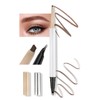 Anglicolor Eyebrow Pencil - Curved Eyebrow Pen, 2-in-1 Dual-Ended Microblading