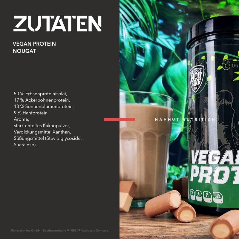 Mammut Nutrition Vegan Whey Protein Powder Nougat - 460 g