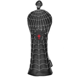 Spider Embroidery Black Golf Head Covers Driver/Fairway Wood/Hybrid/Iron Head Covers (Fairway Cover)