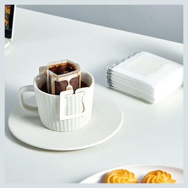 100pcs 1-2 Cup Coffee Filters, Drip Bag Filters, Hanging Ear Drip Bag Filters, Commercial Bulk Coffee Coffee Coffee Shop