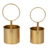 Kate and Laurel Kellet Modern Wall Planter, Set of 2,