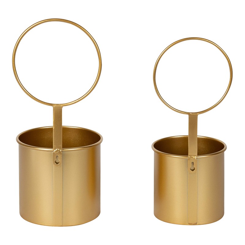 Kate and Laurel Kellet Modern Wall Planter, Set of 2,