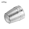 HARFINGTON 4pcs Sewing Thimble Copper Sewing Thimble Finger Protector Finger