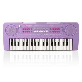 BIGFUN Kid Keyboard Piano - 37 Keys Toddler Keyboard Multifunction Music Educational Instrument Toy Electronic Piano for 3, 4, 5, 6, 7, 8 Girls and Boys (Purple)