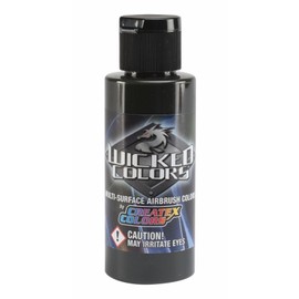 Wicked Colors Createx W070 Detail Sepia 2oz. water-based universal airbrush paint. by SprayGunner