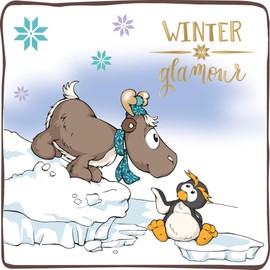 NICI Keyring Plush Toy Penguin Frizzy 10 cm - Penguin Cuddly Toy Pendant with Key Ring for Lanyard, Keychain, Key Holder & Key Chain - Bag Pendant - 44100