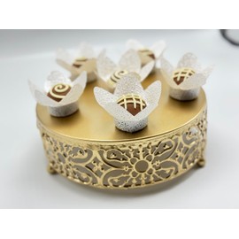 Fabric Handmade Truffle Cups | Truffle Liners | Truffle Wrappers | Fominhas | candy cups for chocolate | Forminhas de Brigadeiro | candy liners (White)