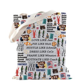 TSOTMO Friends Gift Friends Merch Tote Bag BFF Gift Central Perk Fanatic for TV Show Fans (Like Jess Tote)