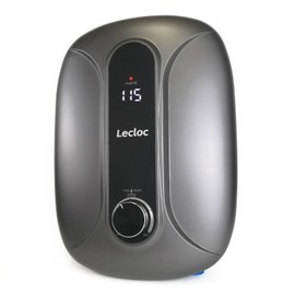 LECLOC 6.5kW 240V 1 Point of Use Water Heater for Shower, Kitchen, Salon, Sleek Design, Enlarged Knob Control and LED Display, 86-131℉ On Demand Tankless Electric Water Heater, IPX4, Multi-protections