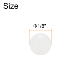 uxcell 100pcs PP Plastic Bearing Balls 1/8" 3.175mm Solid Plastic Balls, G1 Precision Mini Balls