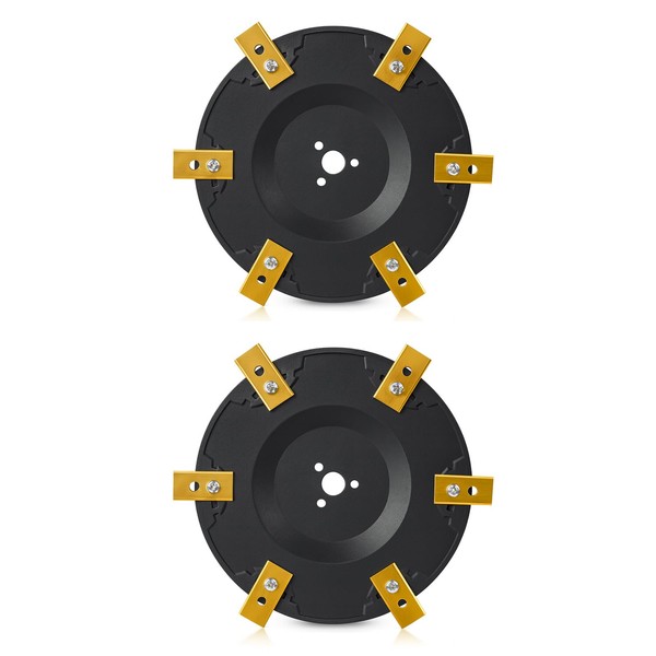 Injection-Molded GF-PP (Glass-Fiber Reinforced Polypropylene) 6-Blade Cutting Discs, Compatible with
