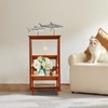 LIAPDG Folding Library Ladder Chair, Wood Folding Library Ladder Chair
