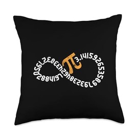 Pi Day Mathematics Infinity 3.14 Pi Digits Math Squad Throw Pillow
