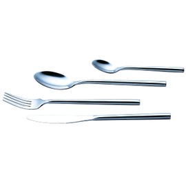 Annova Silverware Set 24 PCS Set Forged Premium Stainless Steel/Flatware - 6 x Dinner Forks, 6 x Dinner Knives, 6 x Dinner Spoons, 6 x Dessert Spoons - Service for 6