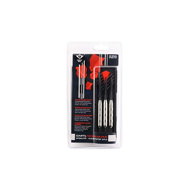 Engelhart 3 semi-professional nickel silver arrows steel darts silver barrel,