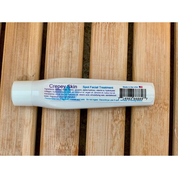 Crepey Skin Spot Facial Treatment With Hyaluronic Acid, Alpha Hydroxy