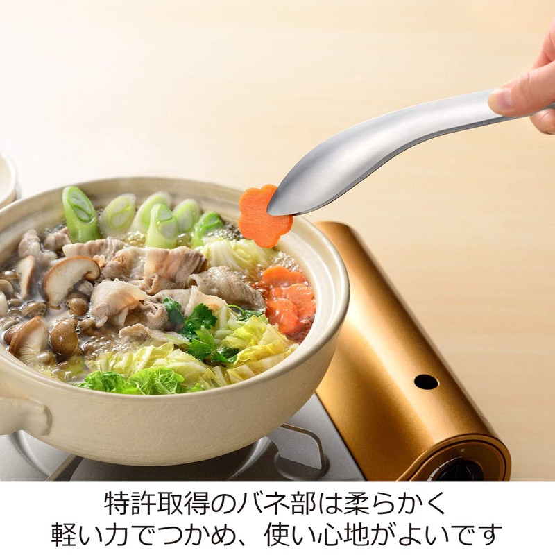 Oaks Leye Serving Tongs, Easy Grip with Light Force, Stainless