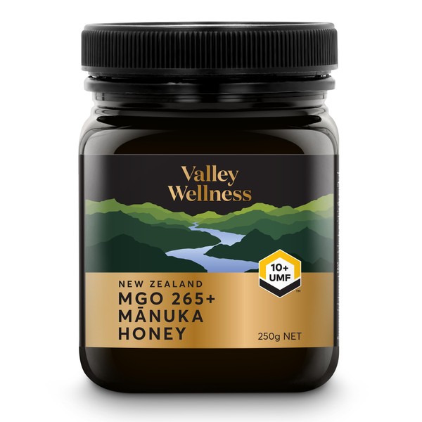 Nestle Valley Wellness Manuka Honey UMF10+ mgo265+ 250 g Honey Honey Organic New Zealand Health Food Manuka