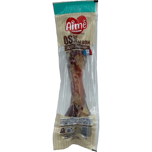 Aimé - Ham Dog Bone - 100% Natural Dog Chew Bone and Treat for All Breeds and Ages - Reward for Dogs
