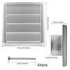 Pinsheng Stainless Steel Ventilation Grille with Check Flap, Weather Protection