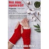 MERSADA Gloves without fingers hand warmers mittens women's fingerless gloves