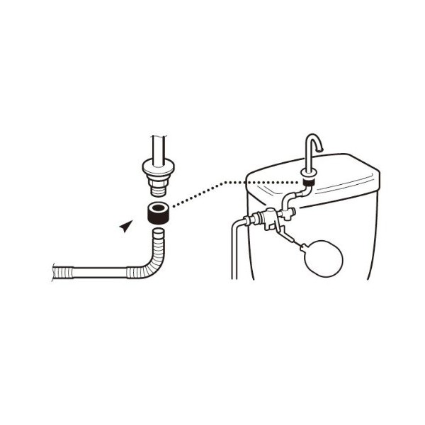 SANEI PP43-47 Toilet Parts, Low Tank Connecting Washer, For Connecting