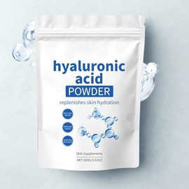 Hyaluronic Acid Powder-Hyaluronic Acid Powder-for Skin Care, Moisturizing Ingredient for Facial Serum & Skin Moisture (100g)