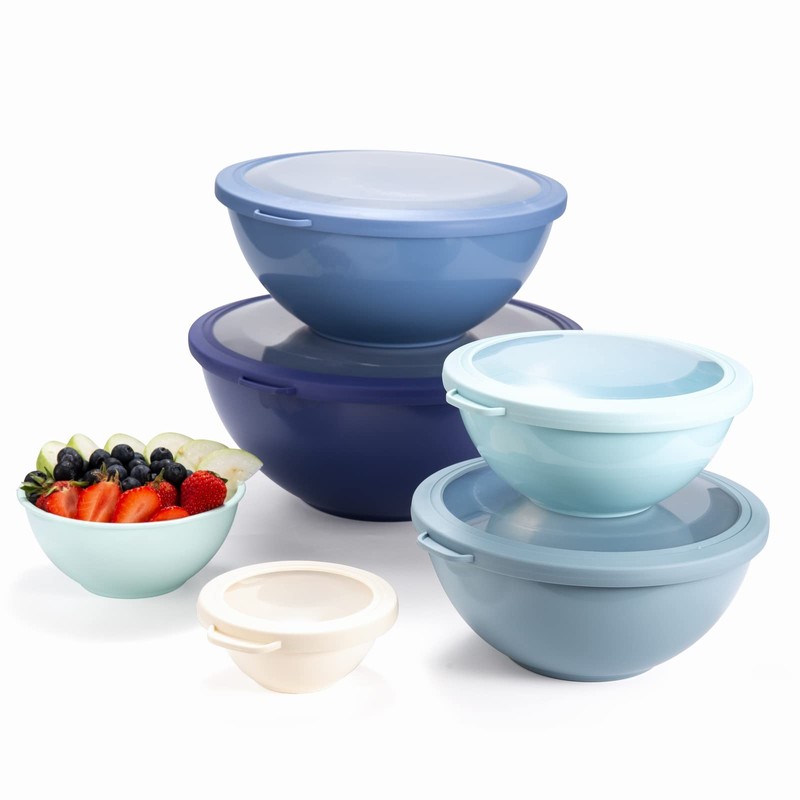 COOK WITH COLOR Mixing Bowls with TPR Lids - 12