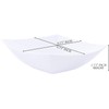 Plasticpro Disposable 64 ounce Square Serving Bowls, Party Snack or