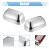 X AUTOHAUX Pair Car Exterior Chrome Plated Power Mirror Cover