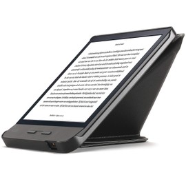 FC Case for Kobo Libra H2O - Foldable Protective Case and Stand, Kobo Libra H2O Case - Black - Lightweight Thin Protective Case/Bag with Auto Sleep Wake, Origami Design