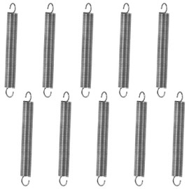 GUNGY Tension Springs with Hooks Stainless Steel Tension Spring 50 mm Outer Diameter 6 mm Wire Diameter 0.7 mm Hook Angle 90 Degree Maximum Tensile Force 1.3 kg 0.7 x 6 x 50 mm Pack of 10