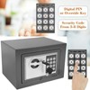 Lucn Electronic Safe Box Password Case 4.6L Grey Steel Digital/Key