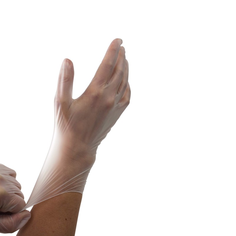 Dynarex Multi Care Vinyl Exam Glove, Powder Free, Large (Pack