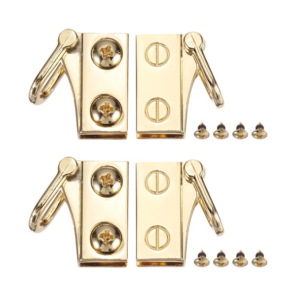 PATIKIL Bag Side Clip Buckle, 2 Set Metal Purse Suspension