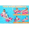 Air Mattress Pool, Inflatable Water Hammock with Net, 4-in-1 Foldable