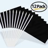 Anley Black Mini Flag 12 Pack - Hand Held Small