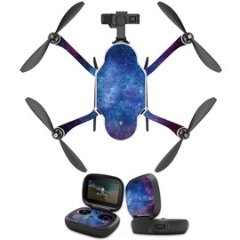 MightySkins Skin Compatible with GoPro Karma Drone Headphones wrap Cover Sticker Skins Nebula