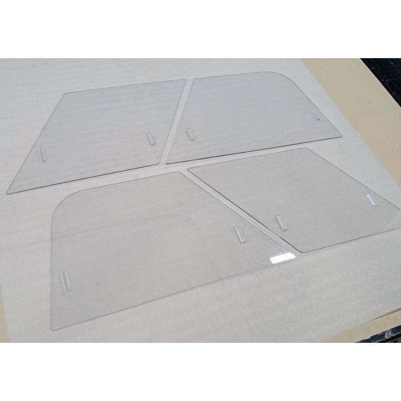 DAXCNC MG MGA NEW SIDE CURTAIN SLIDING WINDOWS SET 1956-1962