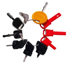 WAHLINPARTS 10PC Construction Equipment Ignition Key Set Lawn Mower Key Fits Toro, MTD,Indak