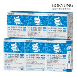 Boryeong (Hyundai Hmall) Boryeong Prebiotics Probiotics Yogurt 6 Boxes (180 Pouches)