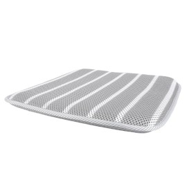 BTSEURY Shower Seat Cushion, Bathtub Cushion for Transfer Benches, Soft 4D Mesh Fabric Breathable Shower Chair Pad Gray White Striped for Shower Benches Sitting