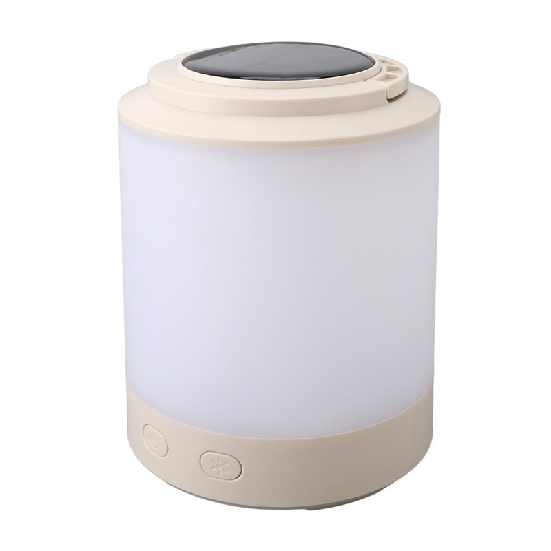 Solar Camping Lantern PP ABS Warm Light RGB Portable Hanging